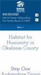 Mobile Screenshot of habitatfwb.org